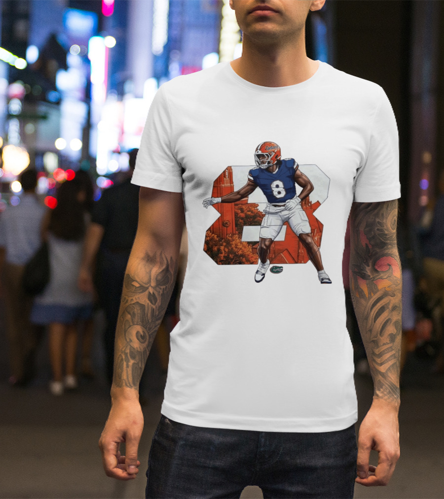 NCAA Florida Gators No 8 Aaron Chiles Jr. T-Shirt