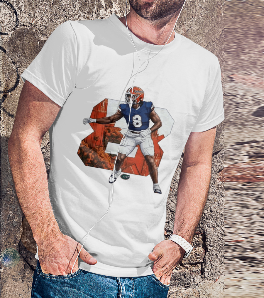 NCAA Florida Gators No 8 Aaron Chiles Jr. T-Shirt