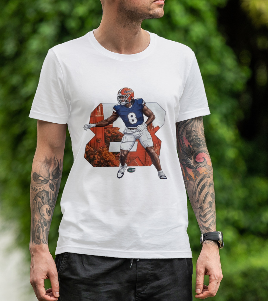NCAA Florida Gators No 8 Aaron Chiles Jr. T-Shirt