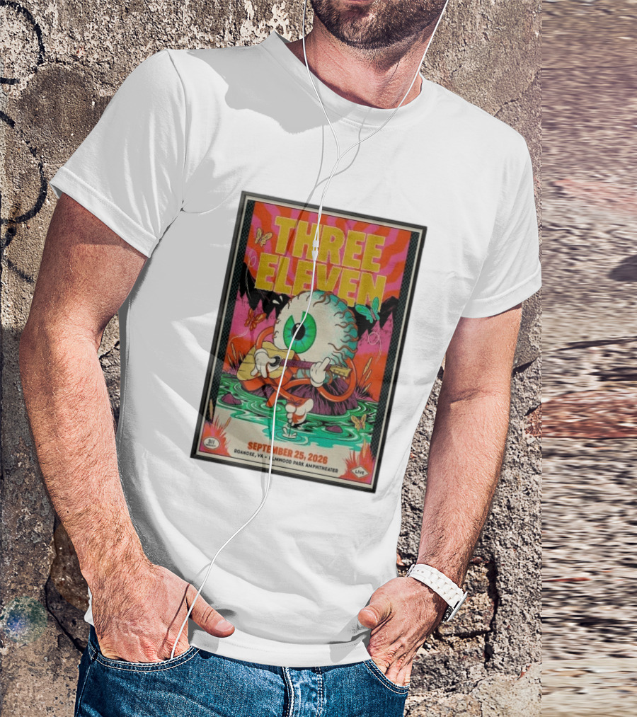 Three Eleven 311 September 25 2026 Roanoke VA Elmwood Park Amphitheater T-Shirt