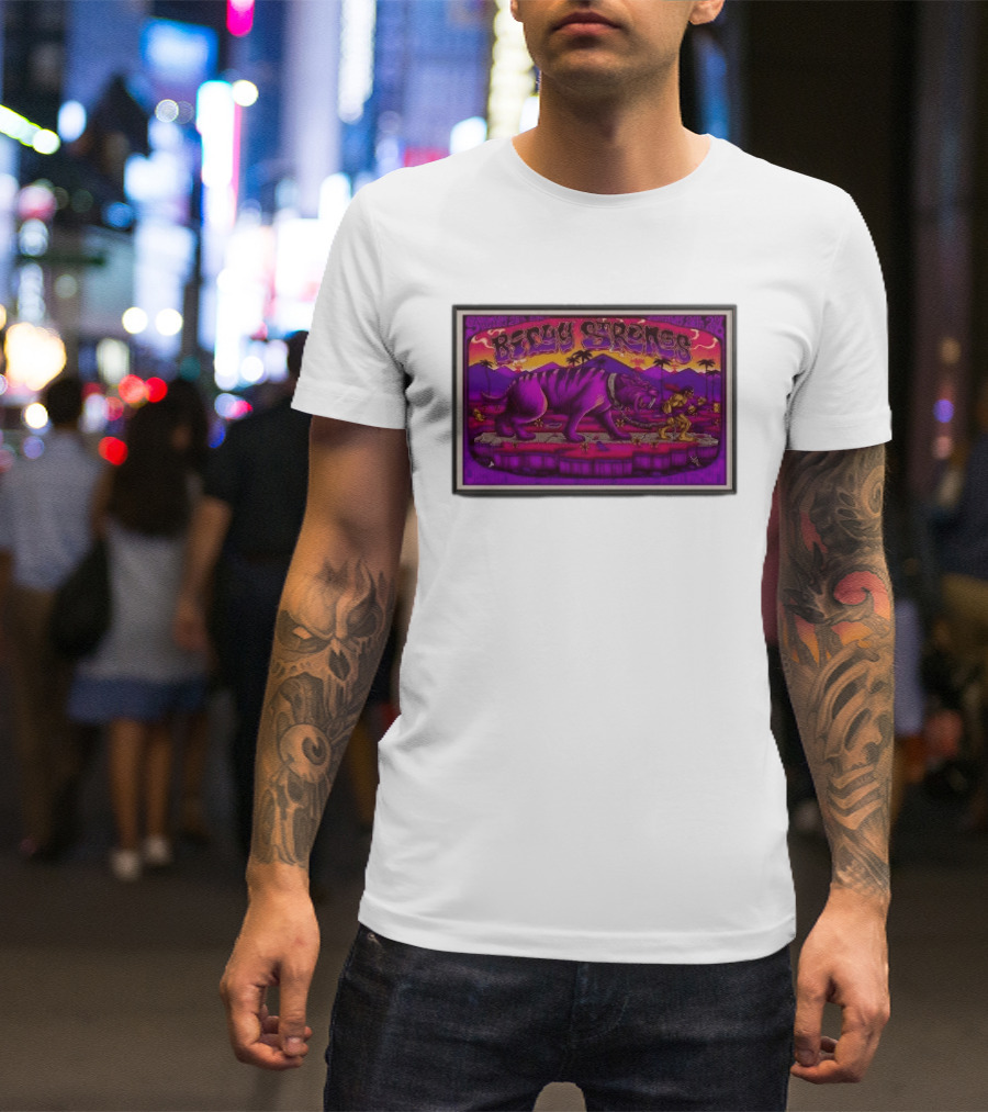 Billy Strings Tour 2026 Los Angeles Inglewood Purple Tiger T-Shirt