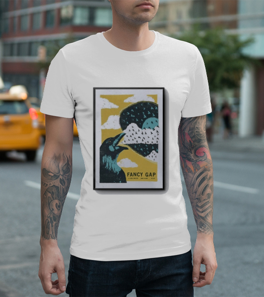 Fancy Gap Oct 2 2026 Boone Saloon Vintage Crow And Cloud Print T-Shirt