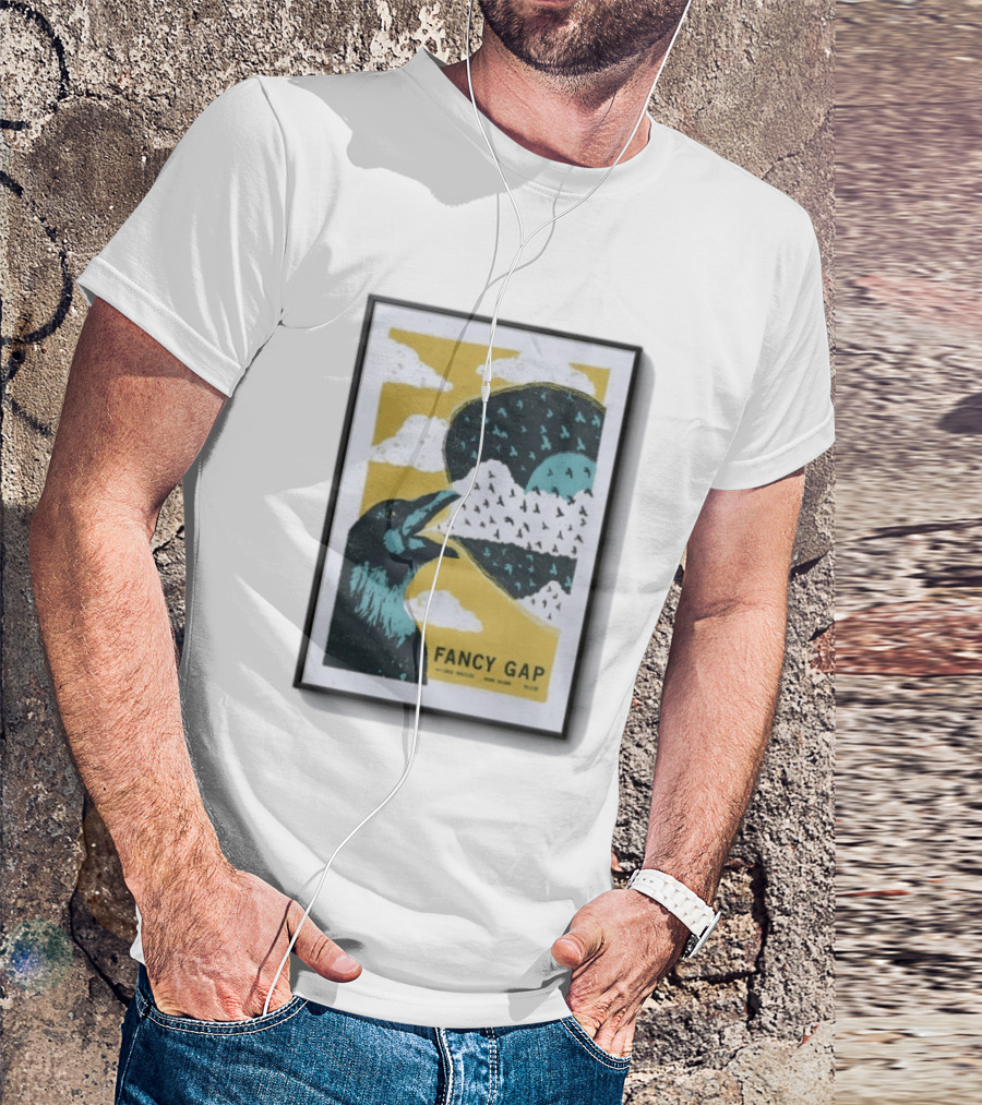 Fancy Gap Oct 2 2026 Boone Saloon Vintage Crow And Cloud Print T-Shirt