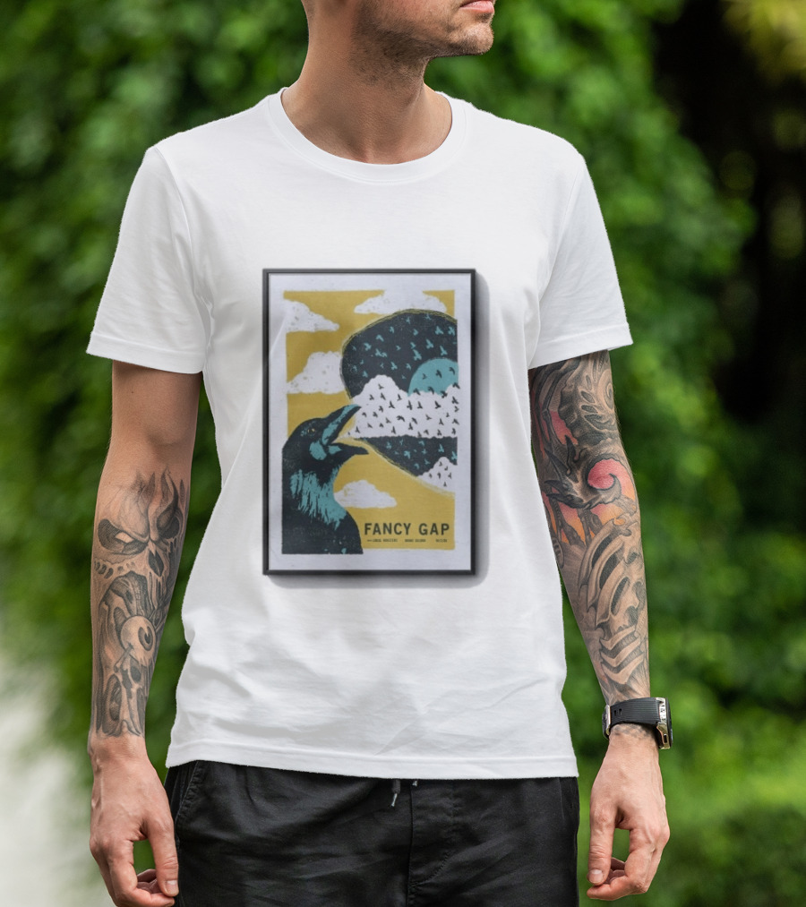 Fancy Gap Oct 2 2026 Boone Saloon Vintage Crow And Cloud Print T-Shirt