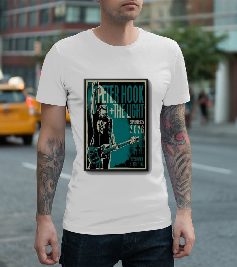 Peter Hook + The Light The Showbox Seattle WA September 25 2026 T-Shirt