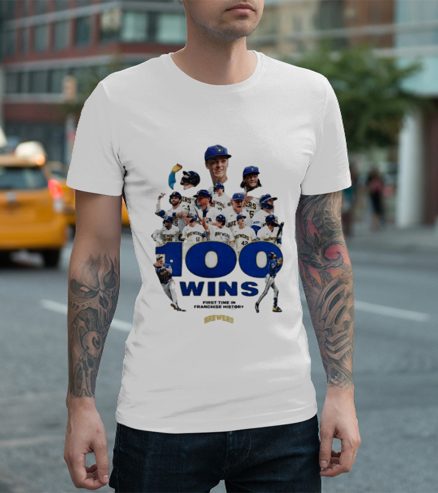 Milwaukee Brewers 100 Wins First Time In Franchise History T-Shirt
