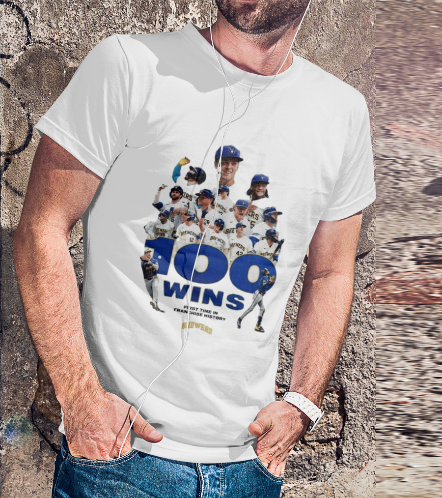 Milwaukee Brewers 100 Wins First Time In Franchise History T-Shirt