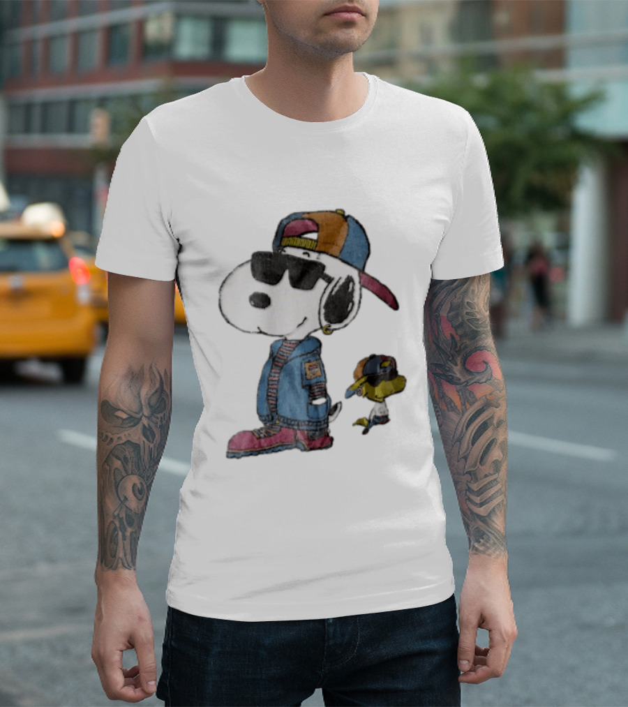 Snoopy Woodstock Cool Sunglasses Cap Jacket T-Shirt