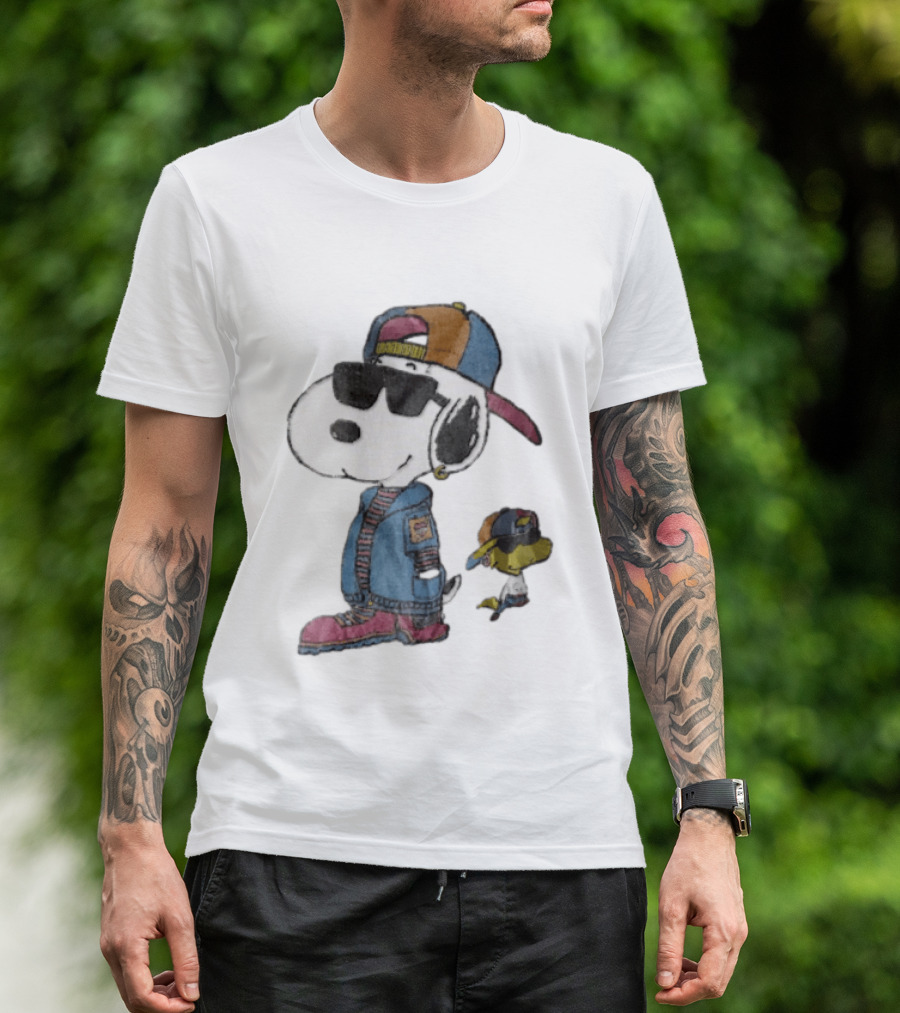 Snoopy Woodstock Cool Sunglasses Cap Jacket T-Shirt
