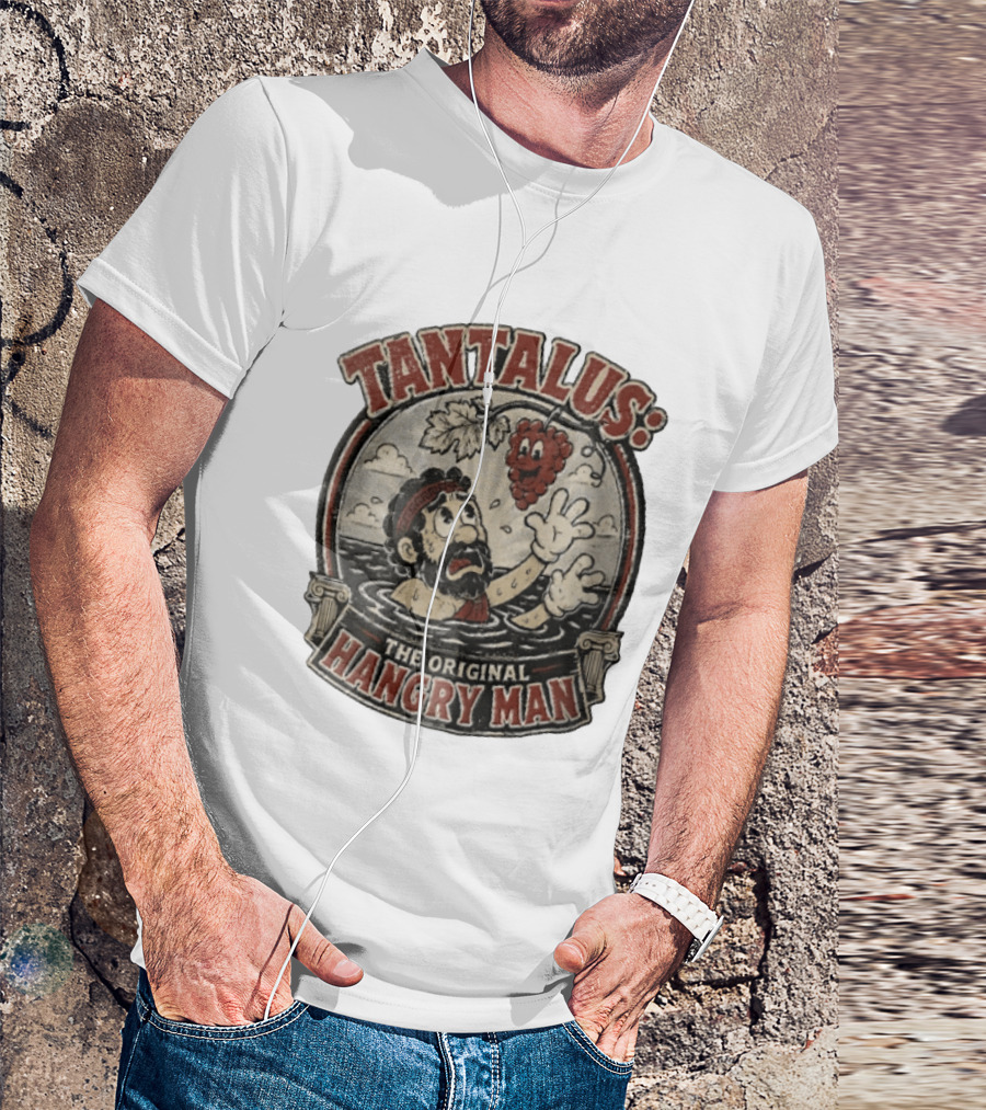 Tantalus The Original Hangry Man Retro Greek Mythology Comic T-Shirt