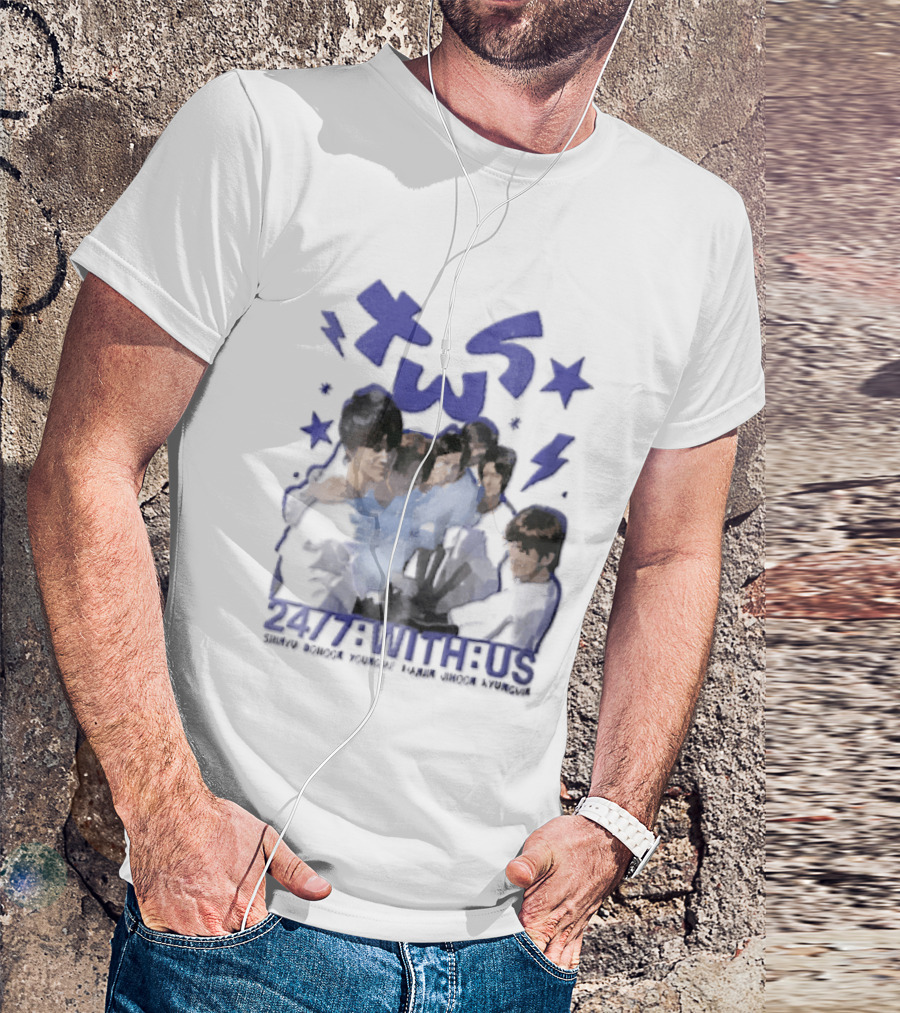 TWS Kpop Group 247 With Us Members Name T-Shirt