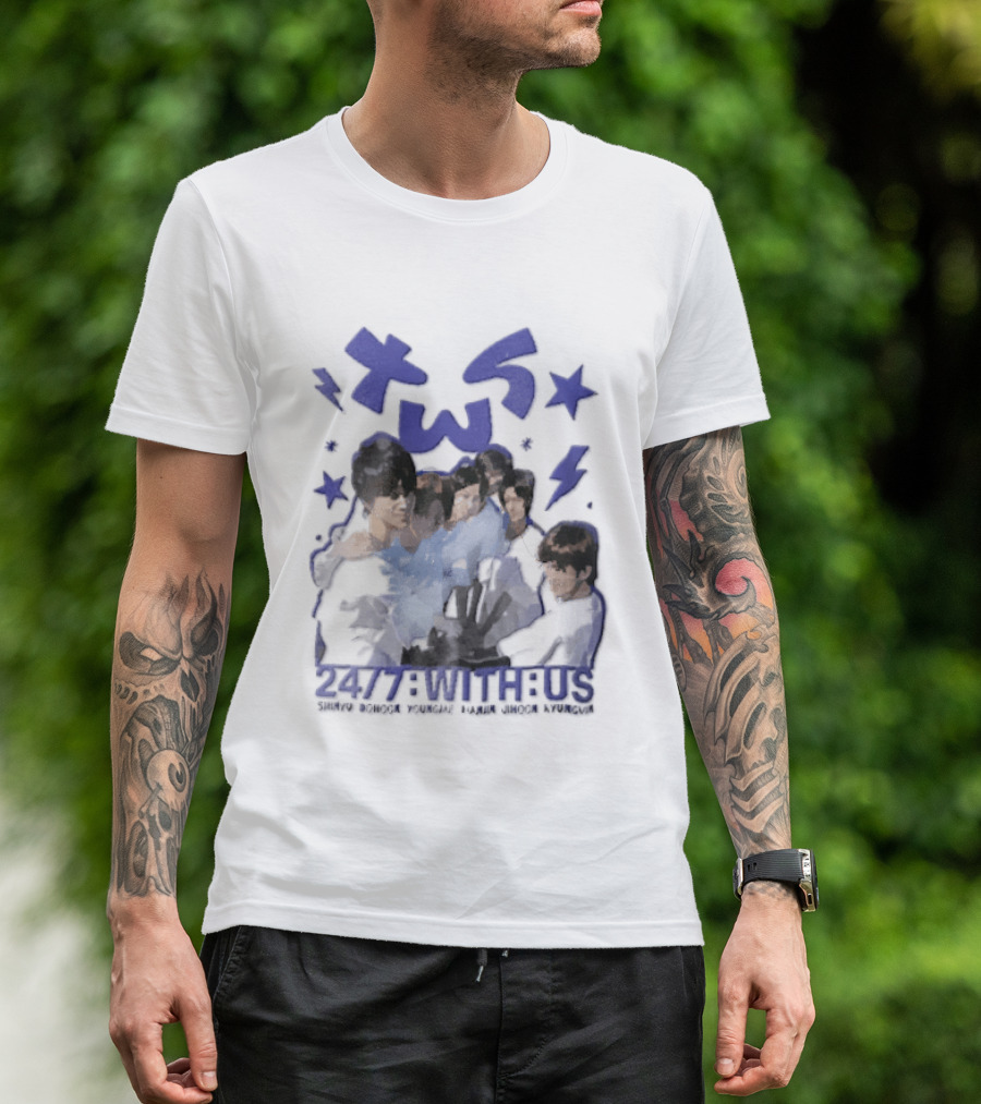 TWS Kpop Group 247 With Us Members Name T-Shirt