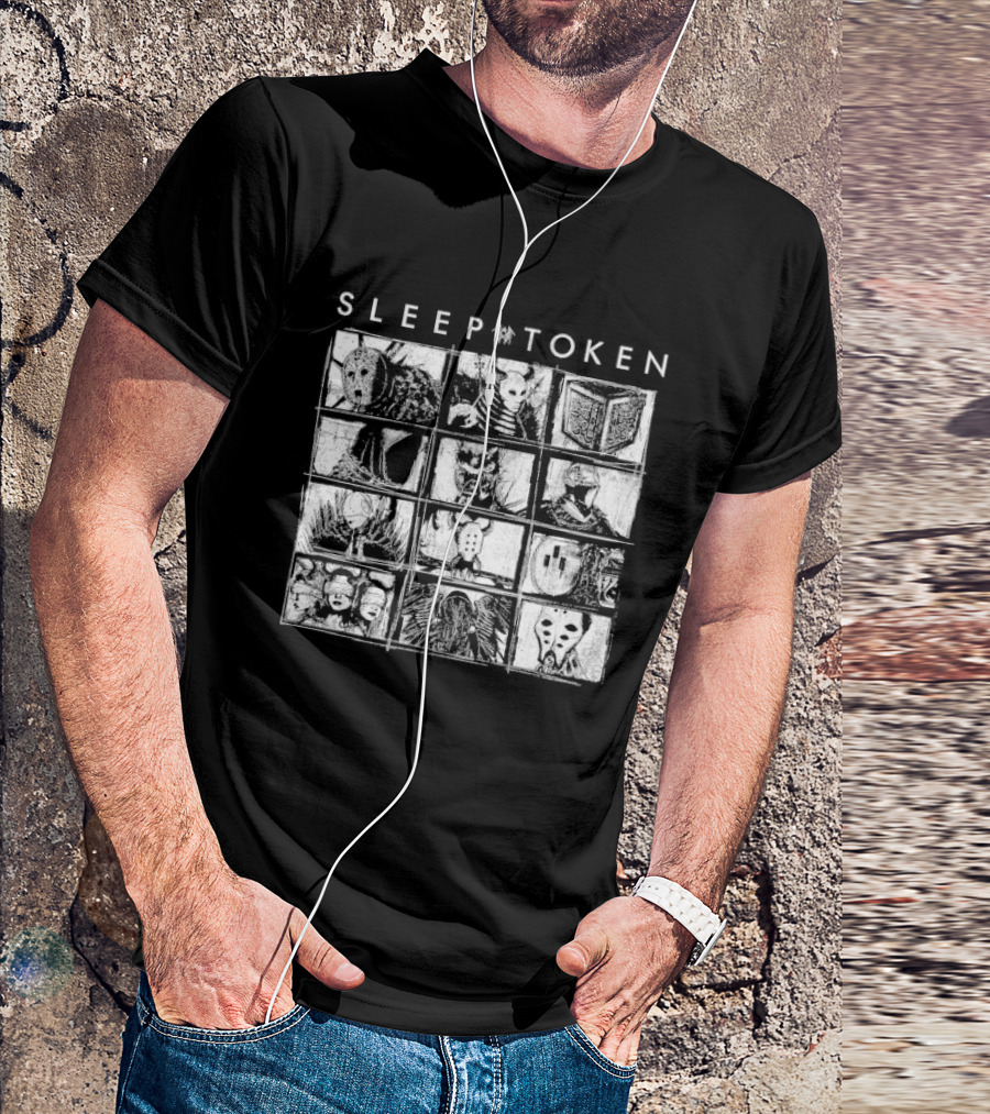 Sleep Token Figures Album Cover Art Grid T-Shirt