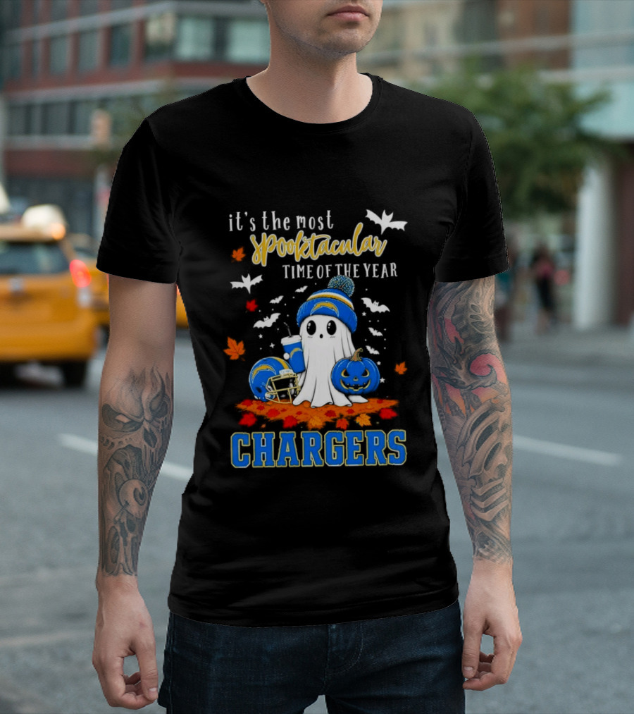 It's The Most Spooktacular Time Of The Year Los Angeles Chargers Halloween T-Shirt