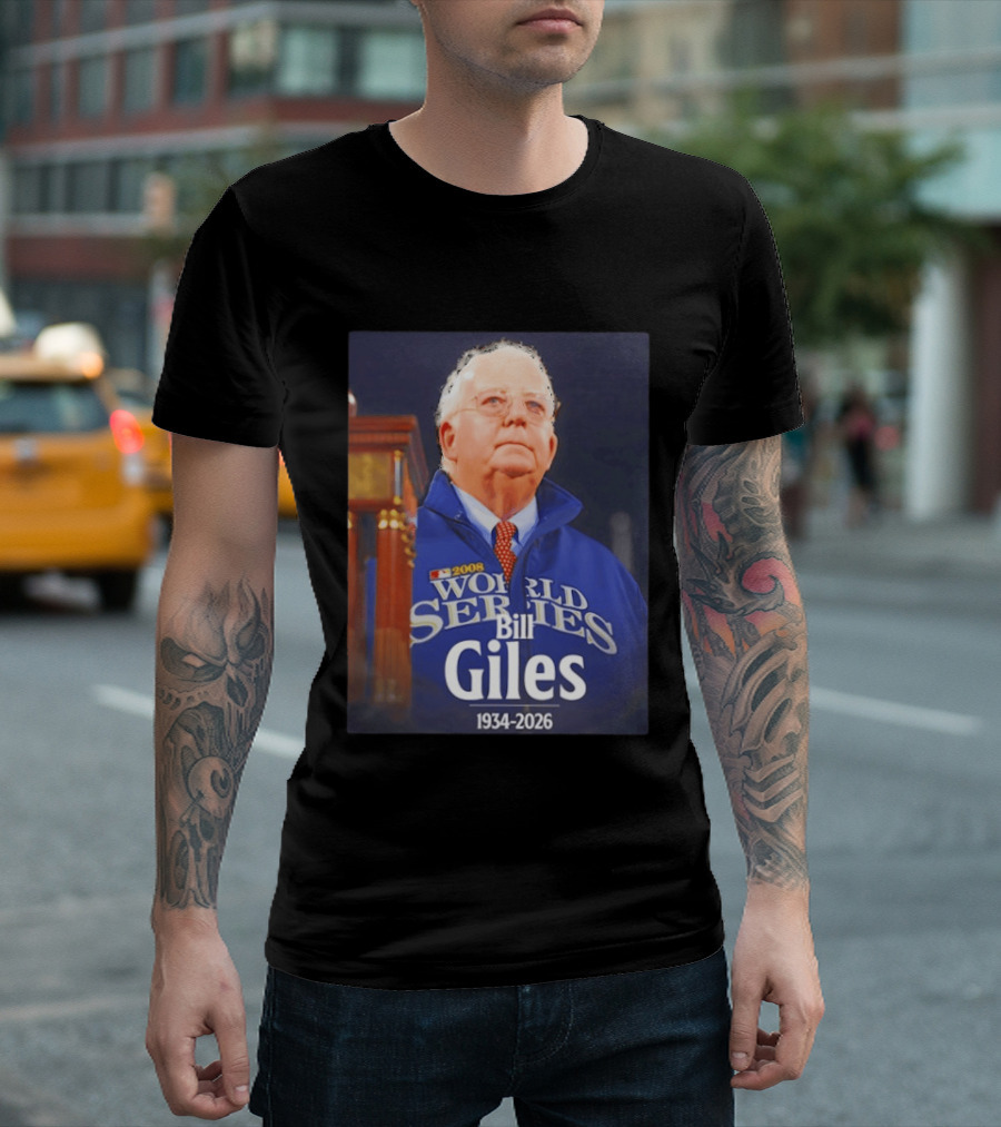 2008 World Series Bill Giles 1934 2026 T-Shirt