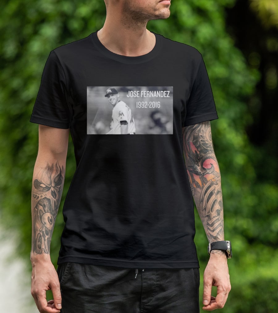 Jose Fernandez Miami 1992 2016 Memoriam T-Shirt