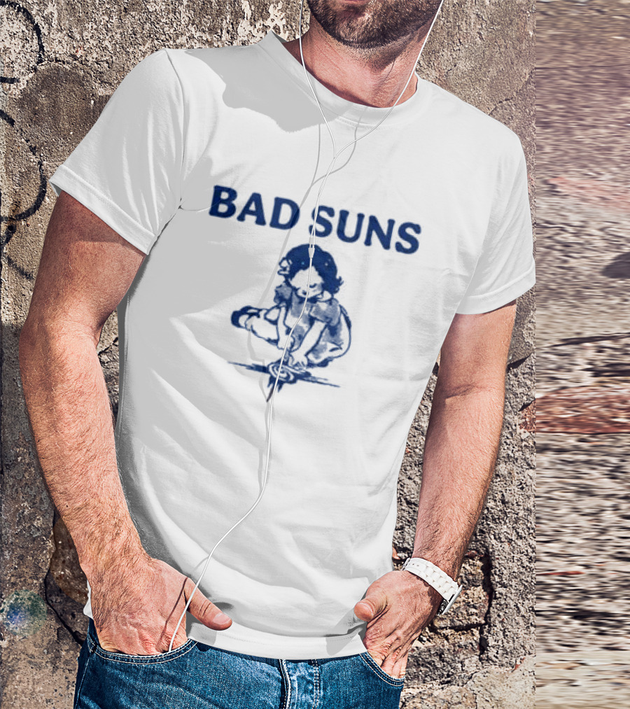 Bad Suns Doodle Girl Raglan Baby Crop T-Shirt