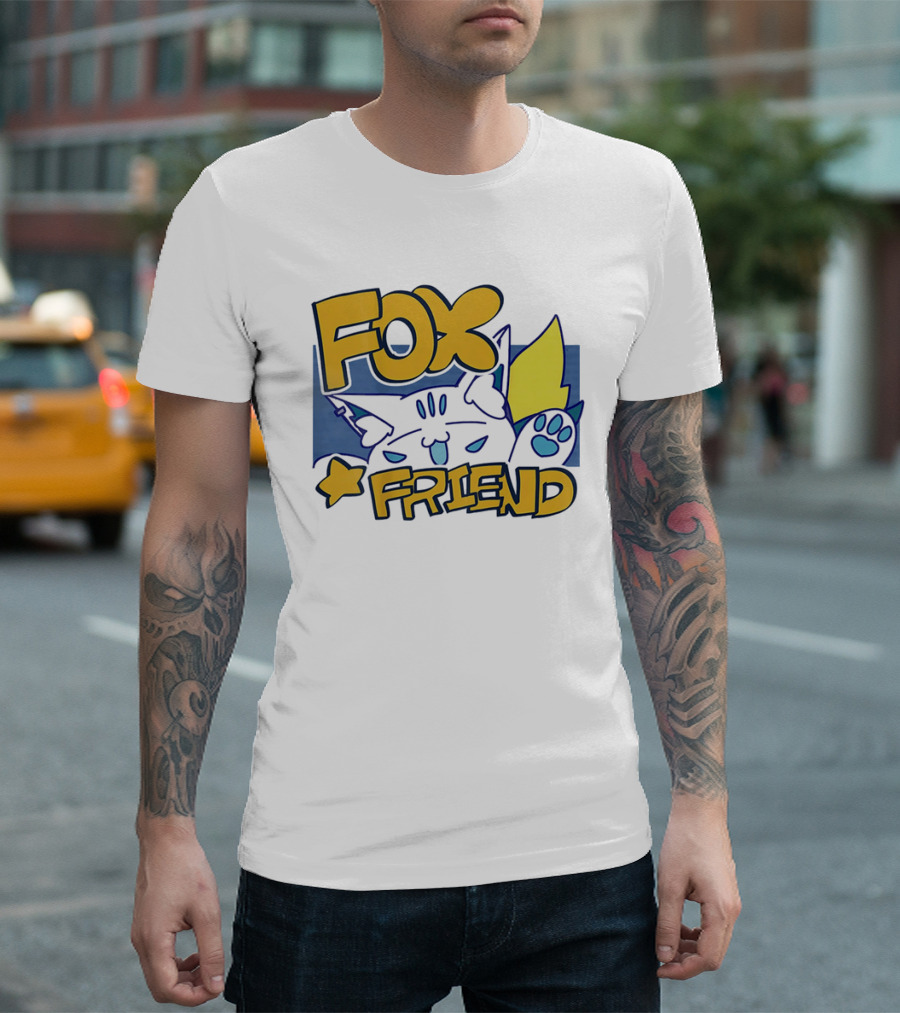 Shirakami Fubuki Fox Friend Anime Style Companion T-Shirt