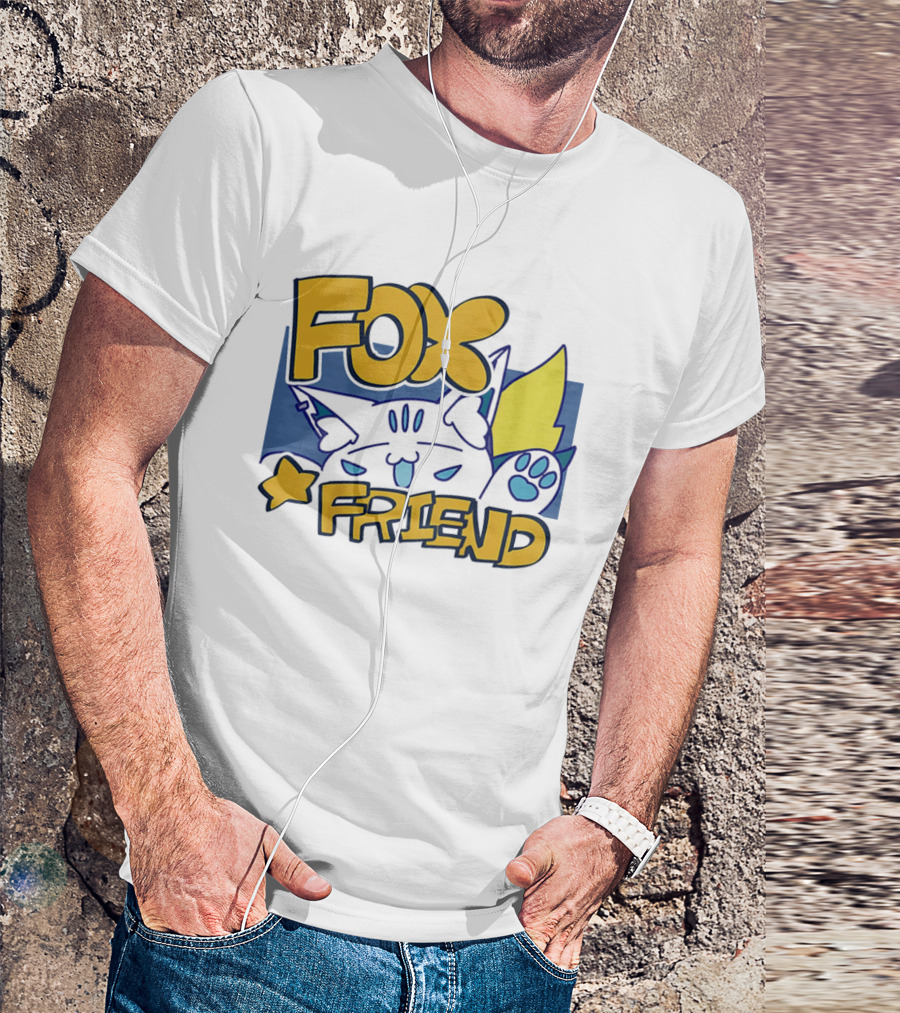 Shirakami Fubuki Fox Friend Anime Style Companion T-Shirt