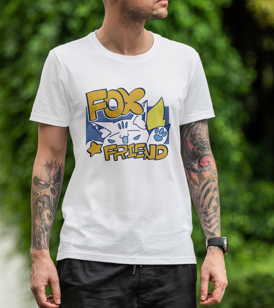 Shirakami Fubuki Fox Friend Anime Style Companion T-Shirt