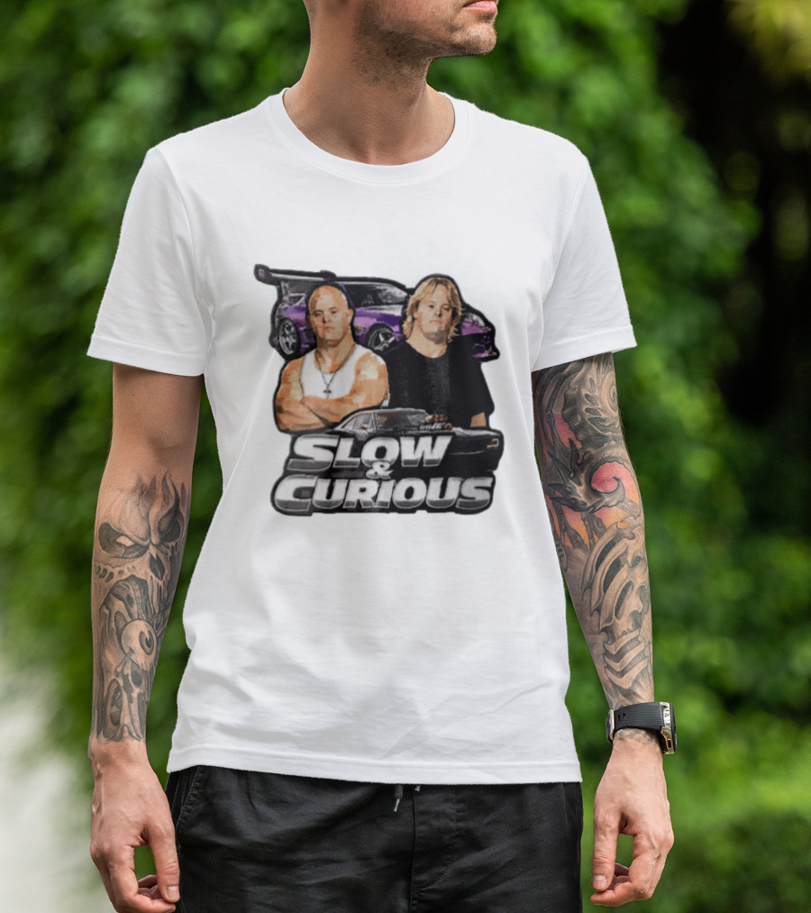 Slow & Curious Duo With Sports Cars And Menacing Muscle Cars T-Shirt