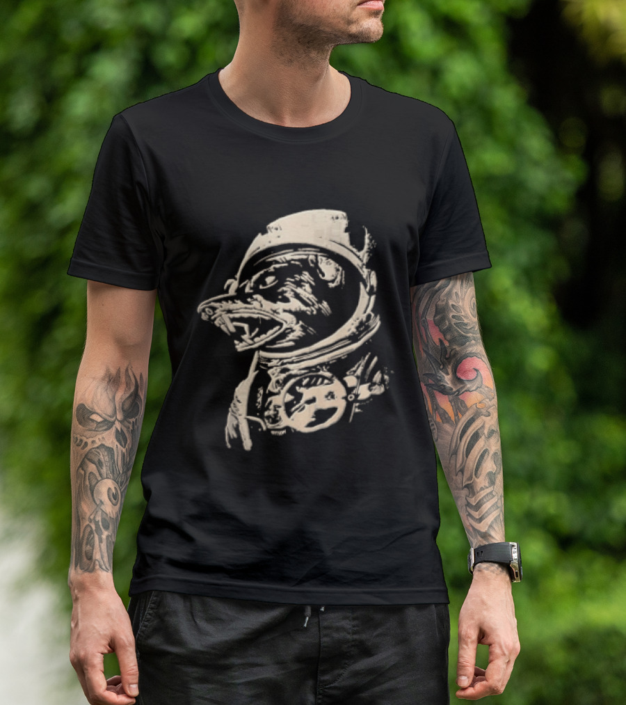Grissom Space Dog In Astronaut Suit T-Shirt