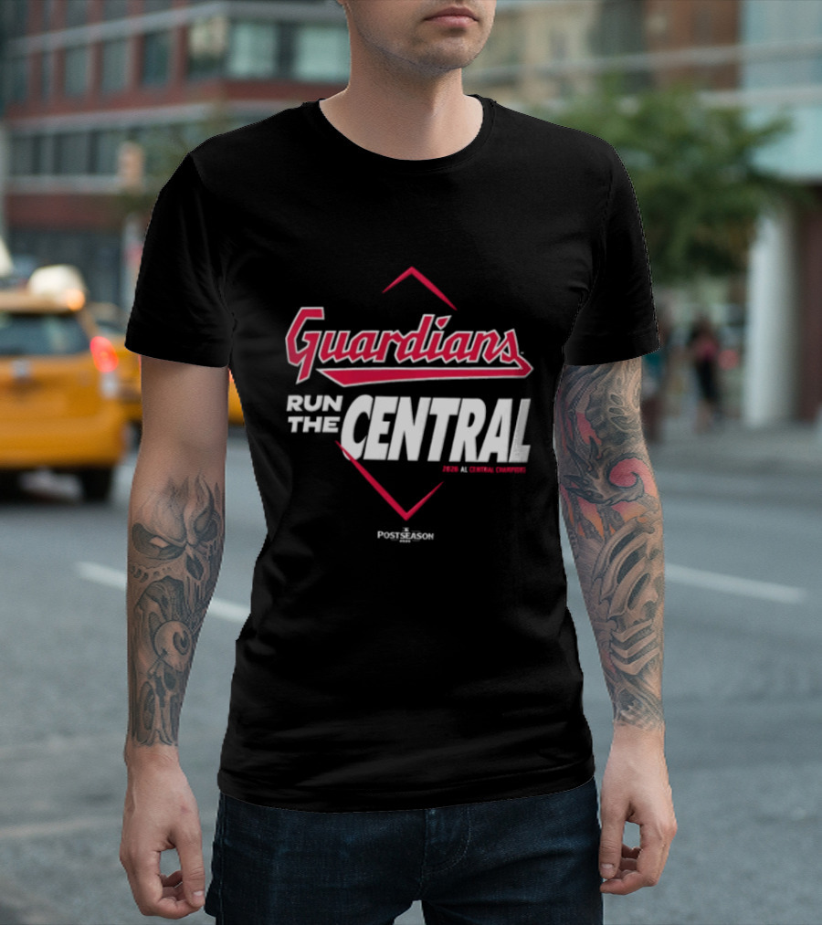 Guardians Run The Central Cleveland Guardians MLB 2025 T-Shirt
