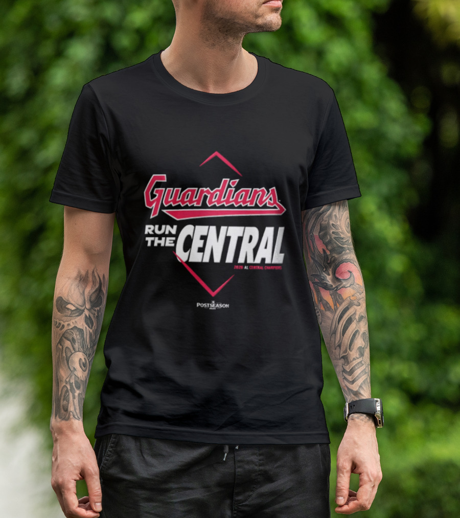 Guardians Run The Central Cleveland Guardians MLB 2025 T-Shirt