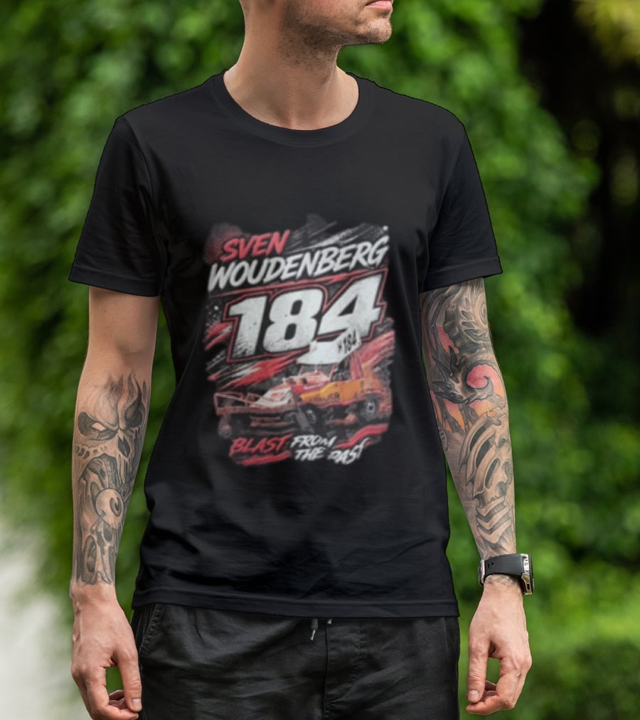 Sven Woudenberg 184 Blast From The Past Stock Car Racing Vehicle Dirt Track T-Shirt