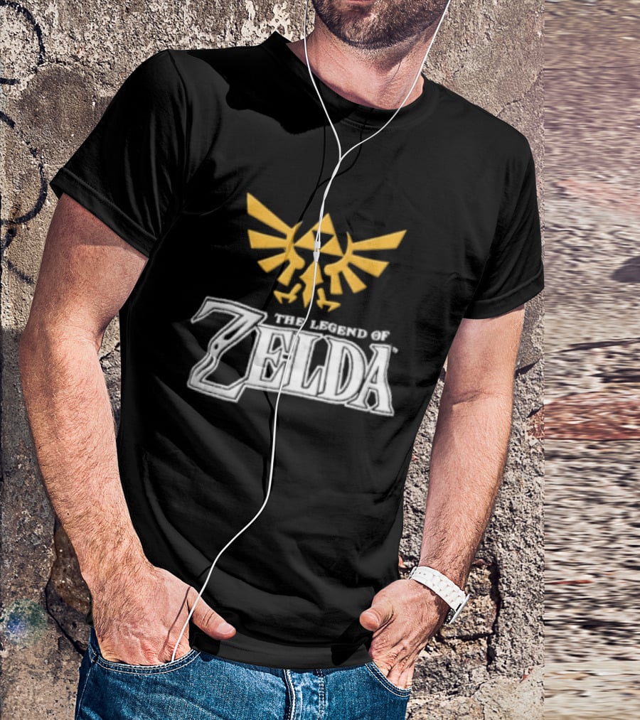 The Legend Of Zelda Yellow Triforce Emblem White T-Shirt