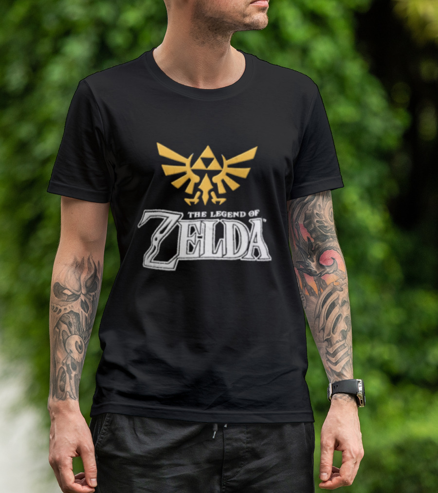 The Legend Of Zelda Yellow Triforce Emblem White T-Shirt
