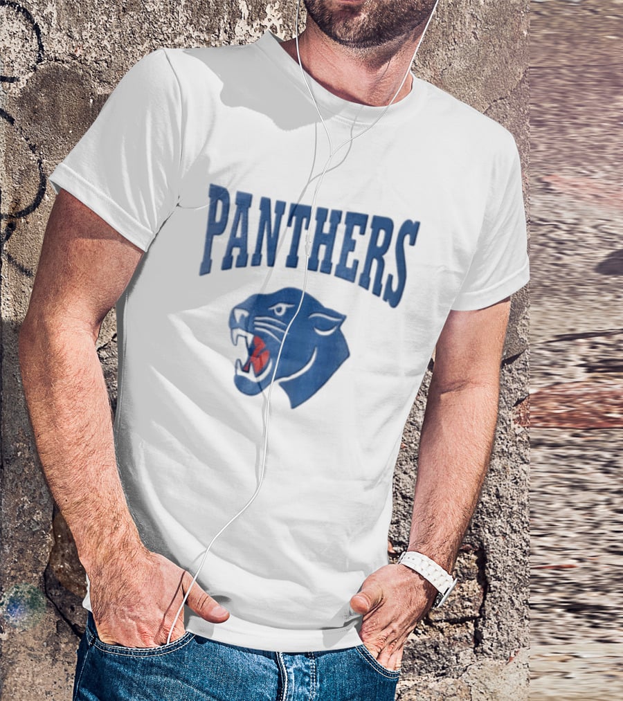 Panthers Blue Panther Head T-Shirt