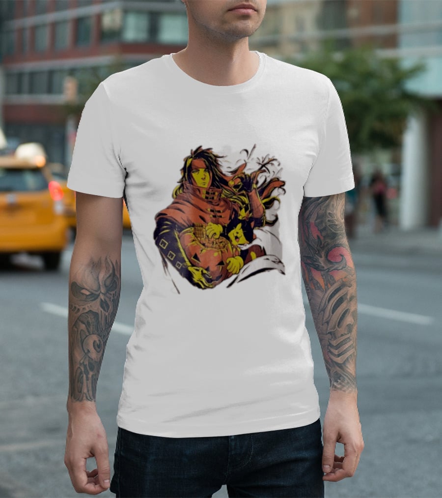 Vincent Valentine Cait Sith Halloween Pumpkin Final Fantasy T-Shirt