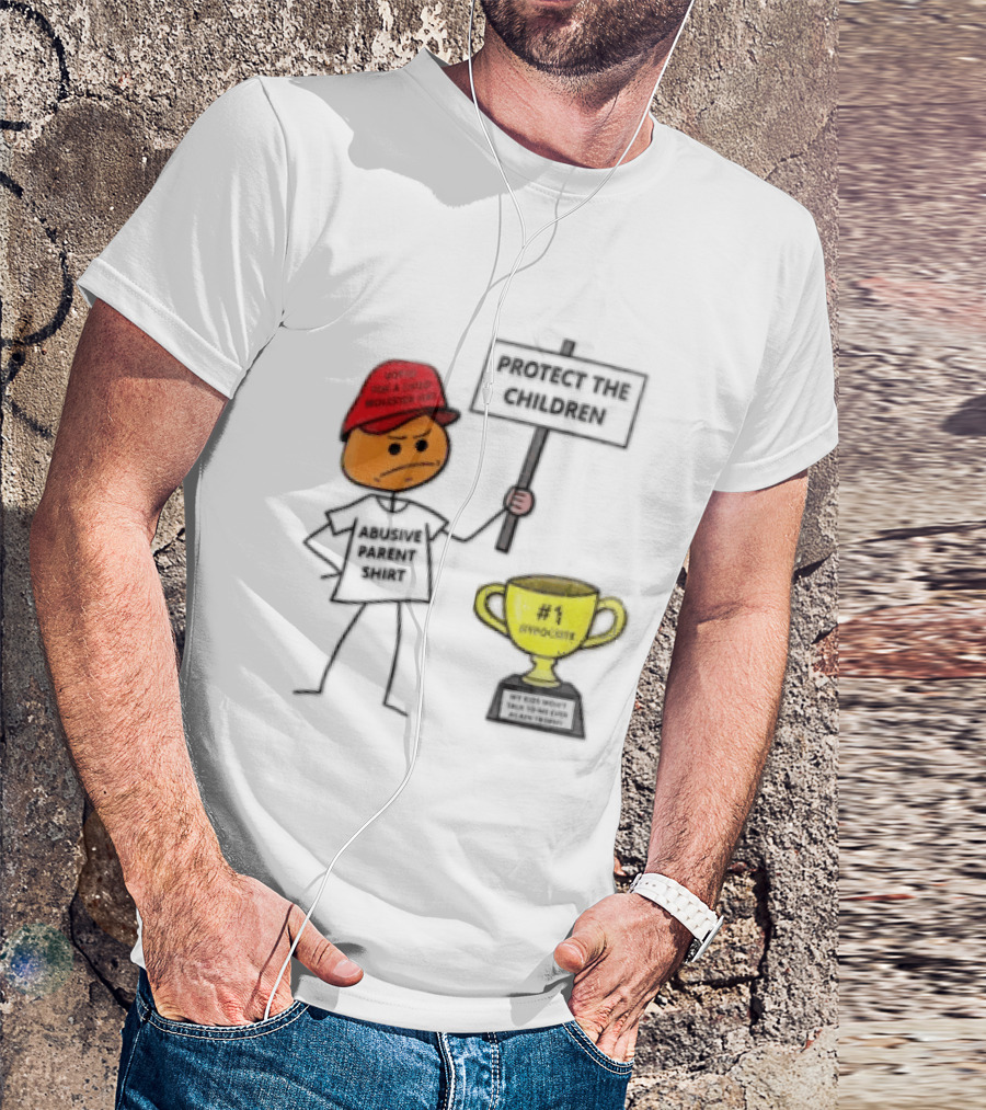 Voted FOR A Child Molester HAT Protect THE Children Abusive Parent Hypocrite Trophy T-Shirt