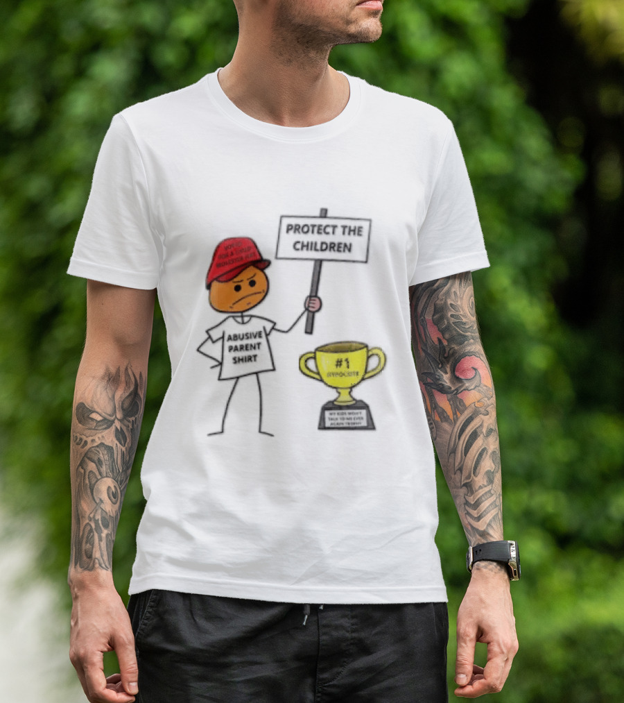 Voted FOR A Child Molester HAT Protect THE Children Abusive Parent Hypocrite Trophy T-Shirt