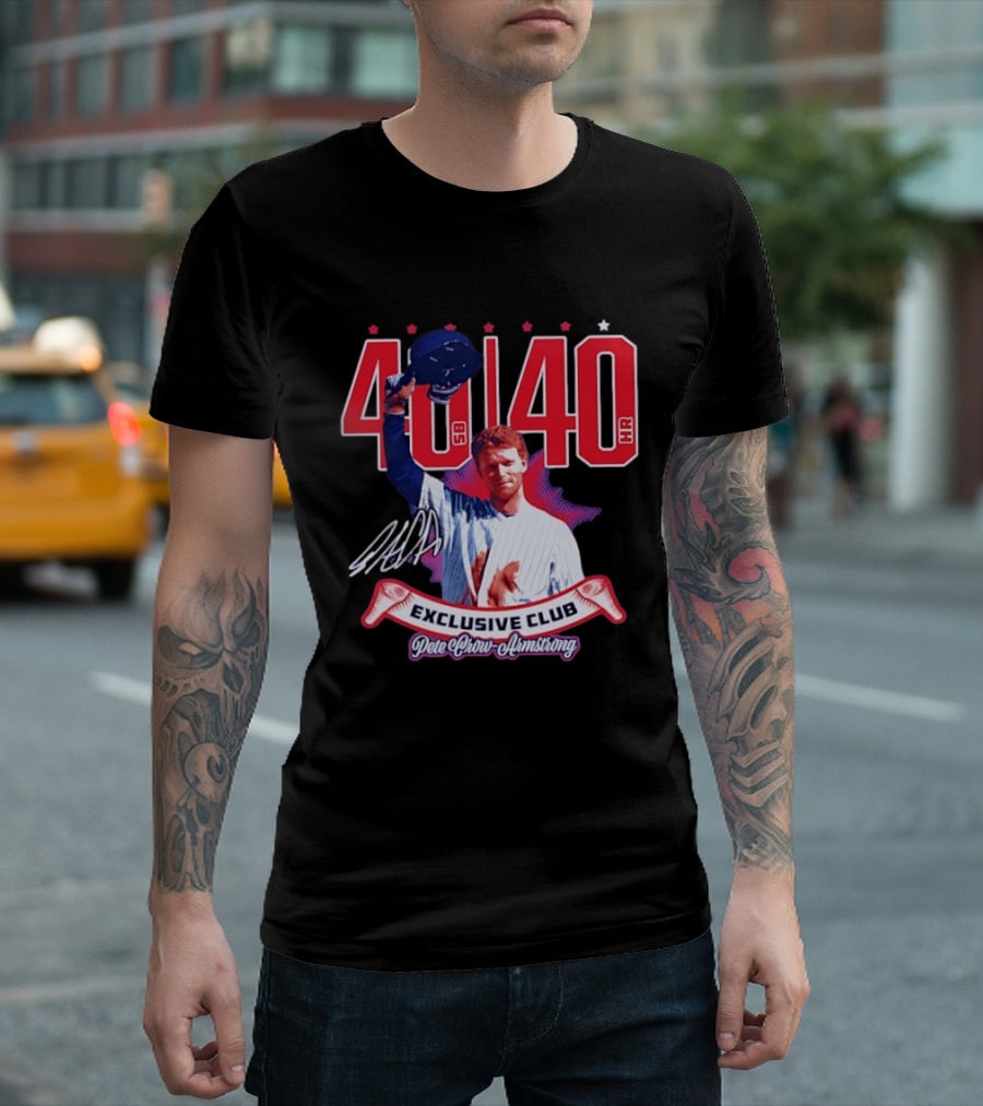 40 40 Club Curtain Call Pete Crow Armstrong Exclusive Chicago Cubs T-Shirt