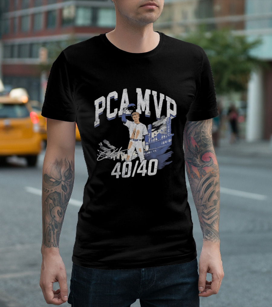 PCA MVP Pete Crow Armstrong Chicago Cubs 40 40 Club T-Shirt