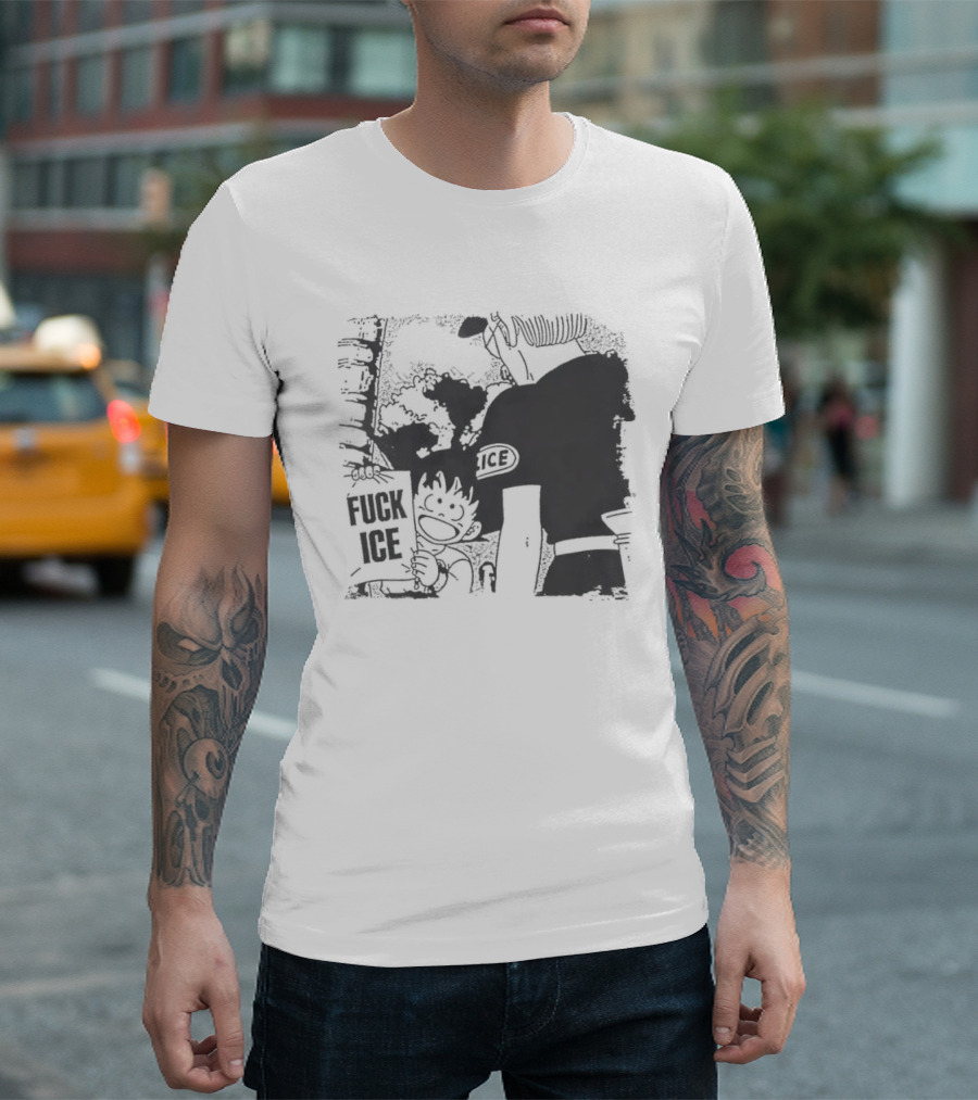 Calvin Inspired Activism Fuck Ice Protest Cartoon Social Justice T-Shirt