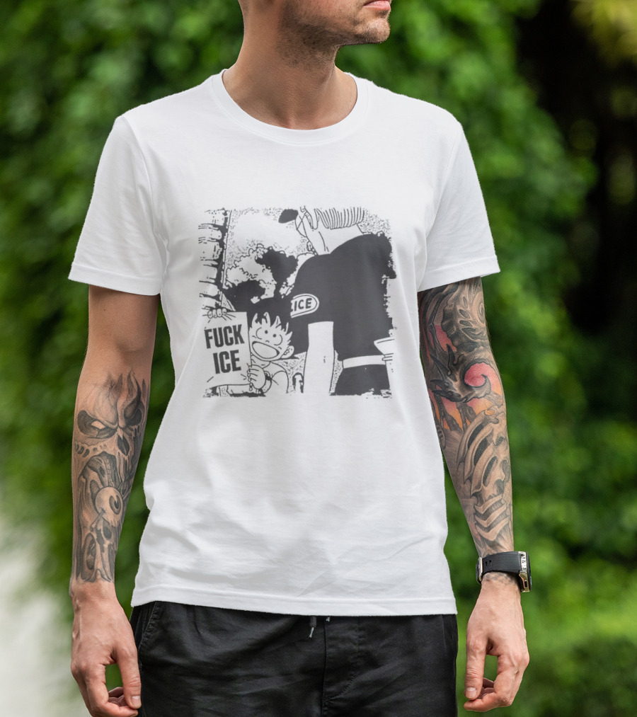 Calvin Inspired Activism Fuck Ice Protest Cartoon Social Justice T-Shirt