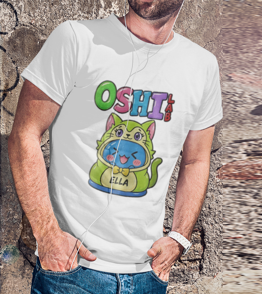 Oshi Lab Cute Cat Ella Kawaii T-Shirt