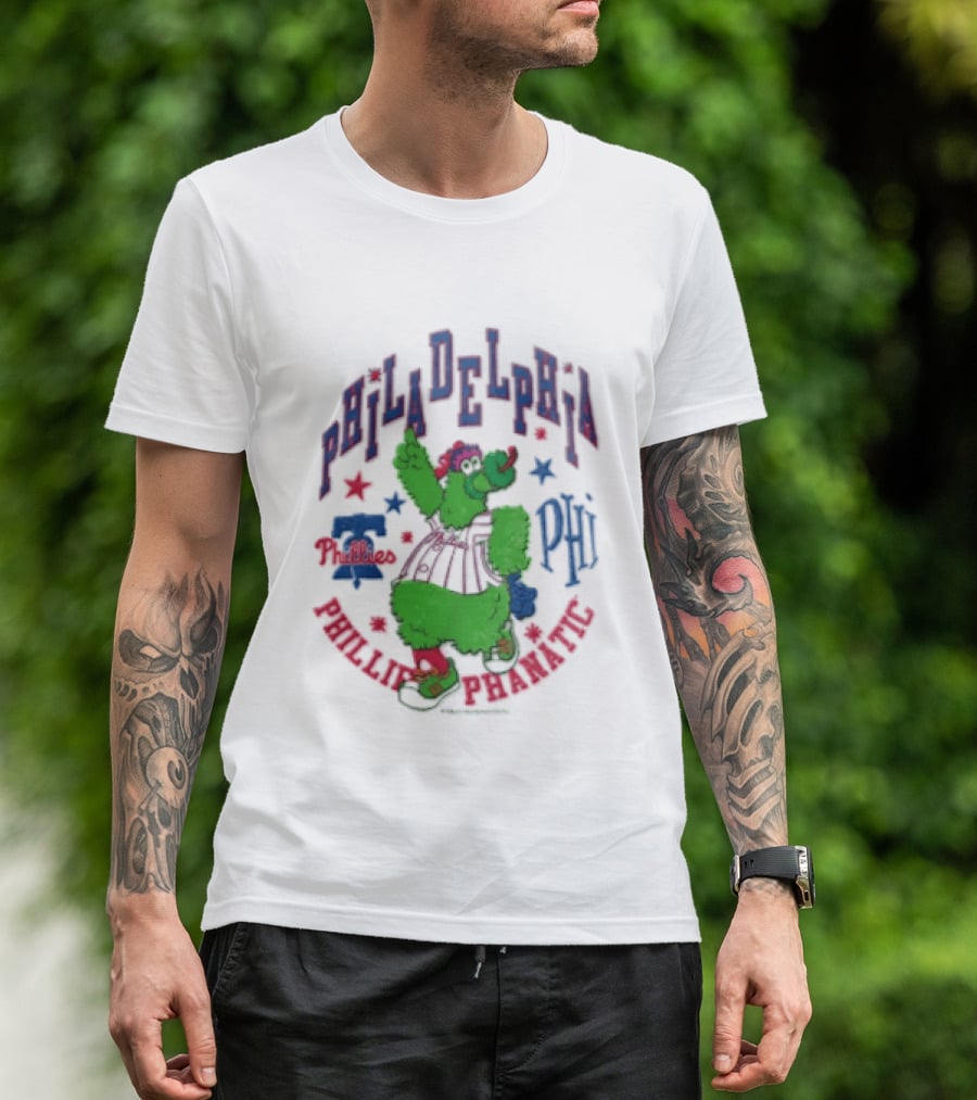 PHI Philadelphia Phillies Phillie Phanatic Mitchell Ness Nostalgia MLB T-Shirt