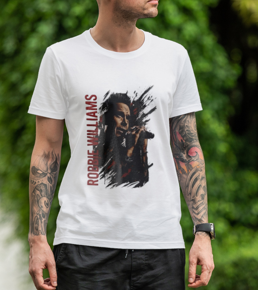 Robbie Williams Britpop Australia New Zealand 2026 Tour Concert Singer T-Shirt