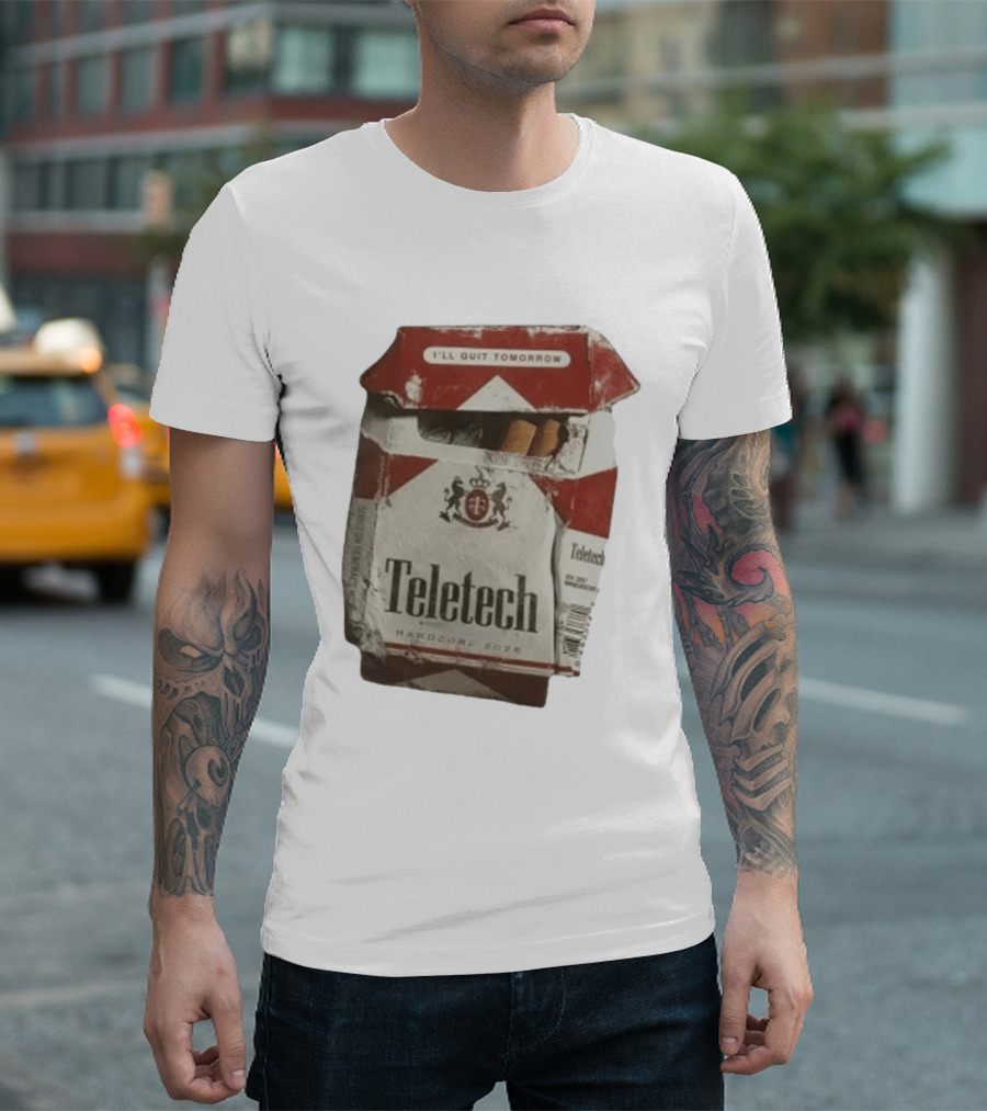 Teletech I'll Quit Tomorrow Hardcore 2026 Reds T-Shirt