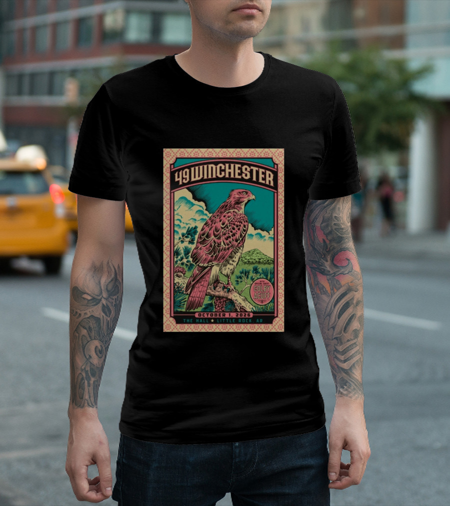 49 Winchester Little Rock October 1 2026 Special Guest Colby Acuff T-Shirt