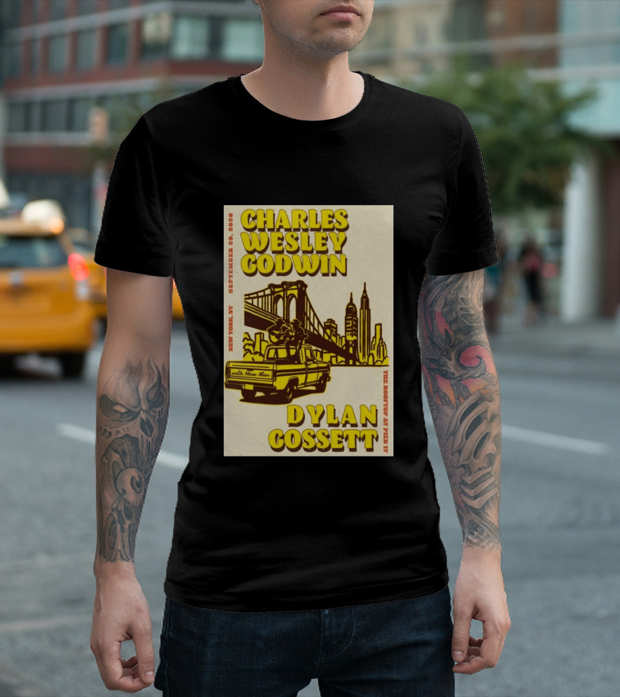Charles Wesley Godwin Rooftop Pier 17 New York September 2026 Dylan Gossett T-Shirt