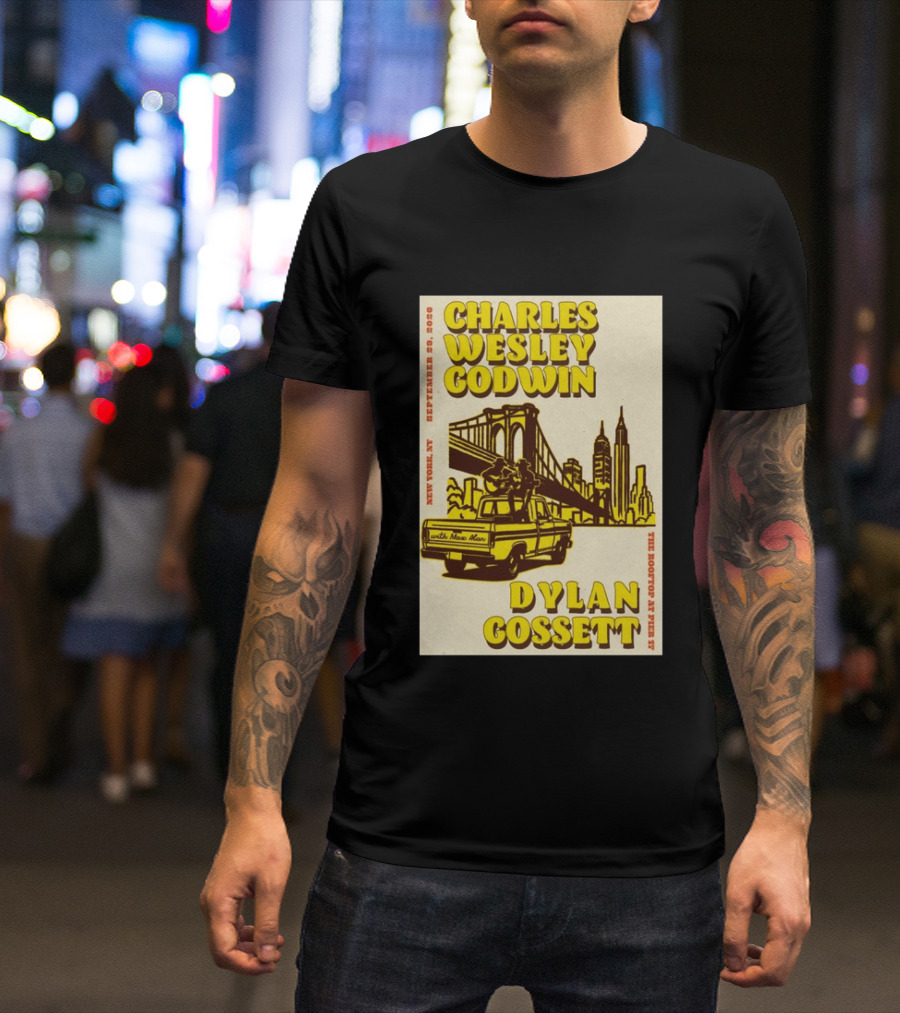 Charles Wesley Godwin Rooftop Pier 17 New York September 2026 Dylan Gossett T-Shirt