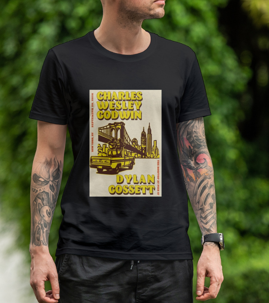 Charles Wesley Godwin Rooftop Pier 17 New York September 2026 Dylan Gossett T-Shirt