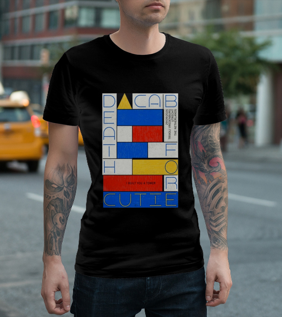 Death Cab For Cutie I Built You A Tower September 29 2026 TivoliVredenburg Utrecht The Netherlands T-Shirt