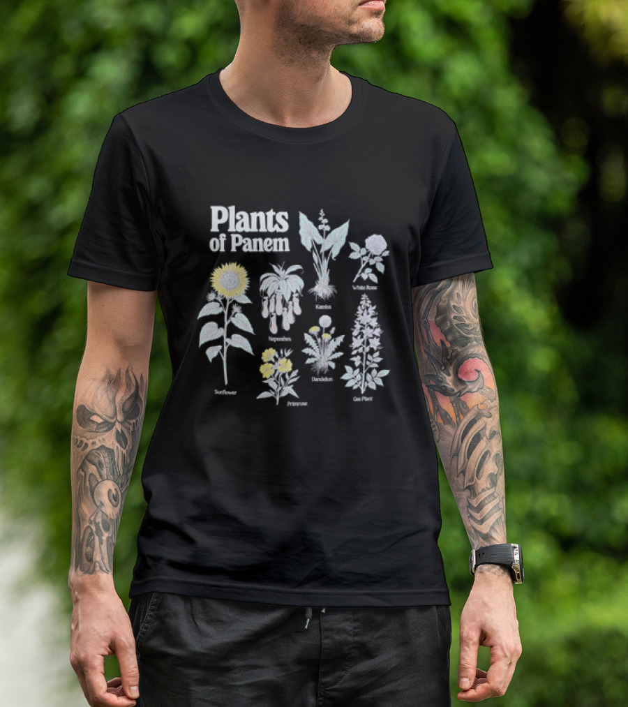 Plants Of Panem Sunflower Rue Primrose Katniss Dandelion Nightlock T-Shirt