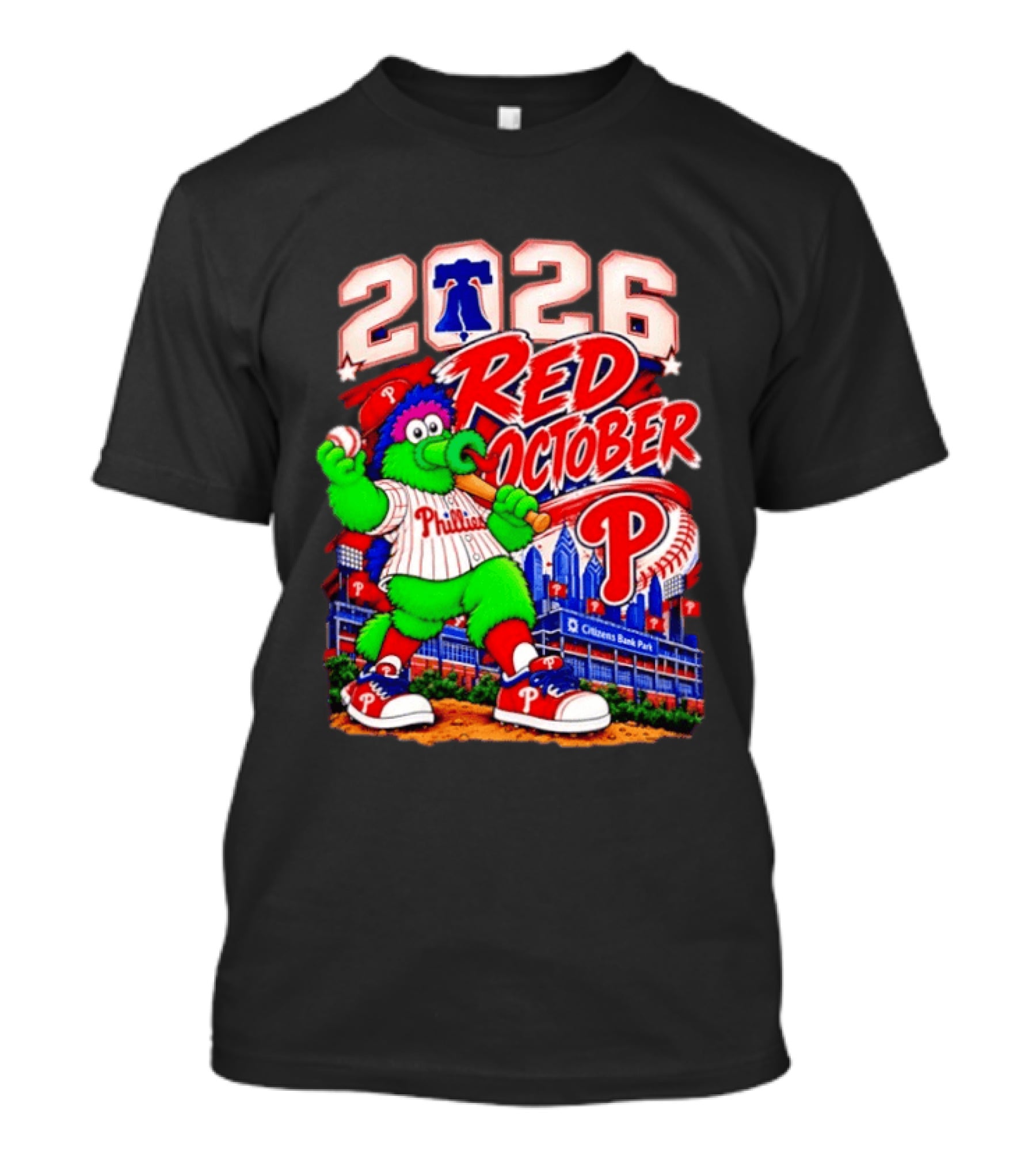 Philadelphia Phillies 2026 Red October Citizens Bank Park Postseason T-Shirt